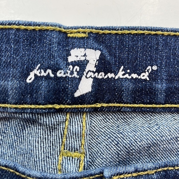 7 For All Mankind Straight Leg Mid Rise Size 26 - Picture 9 of 16